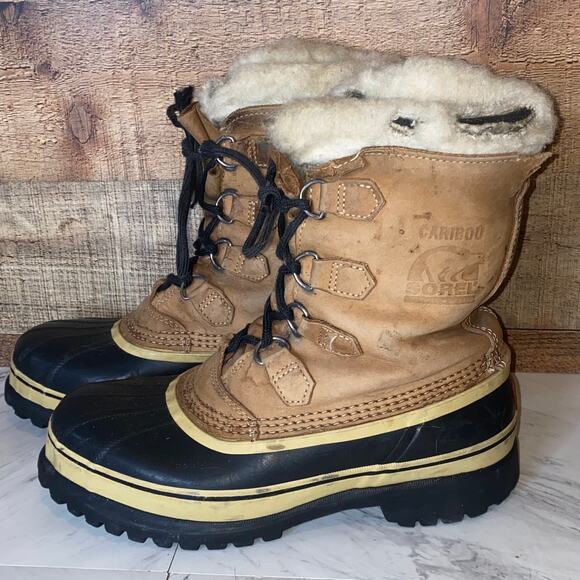 Sorel Caribou Leather Snow Boots Size 9 main image 11